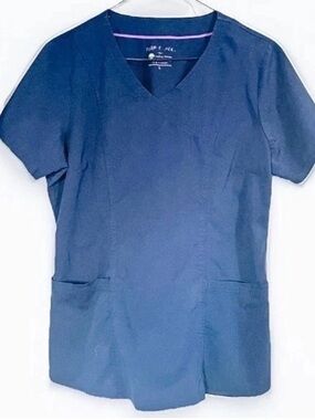 Healing Hands Purple Label Jasmine 2278 Scrub Top Womens Large Navy Blue